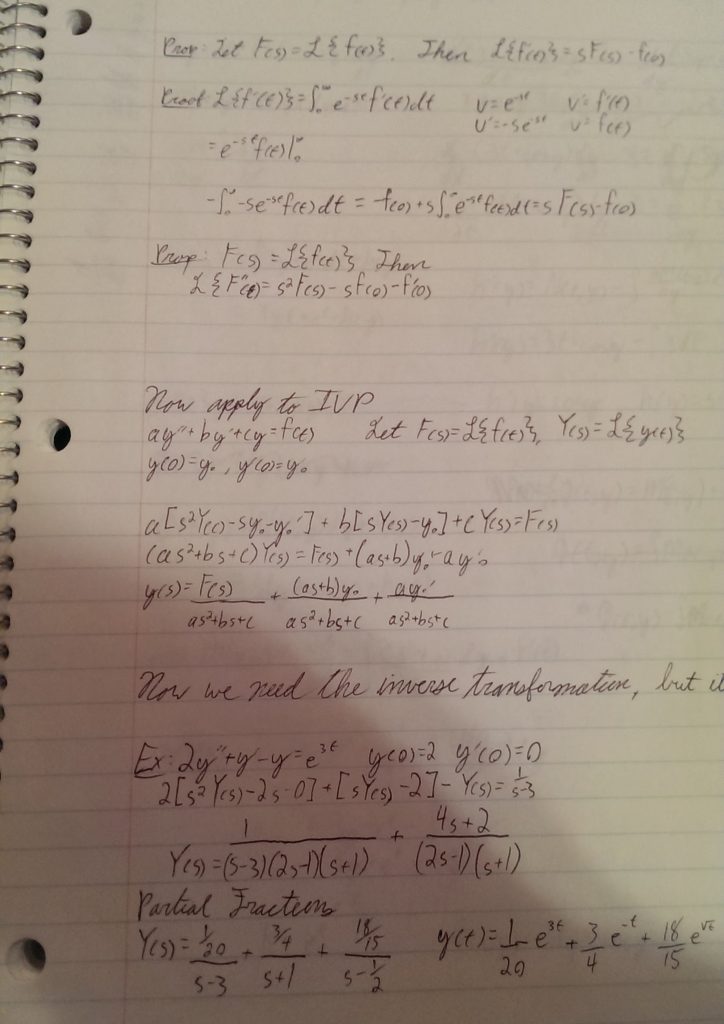Visiting the house I grew up in, I found my old math notebook.